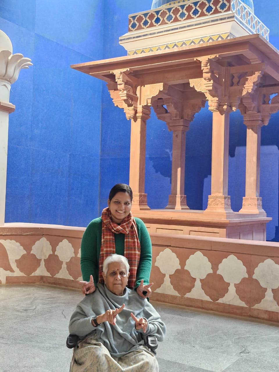 Senocare caregiver providing holistic care to an elderly client